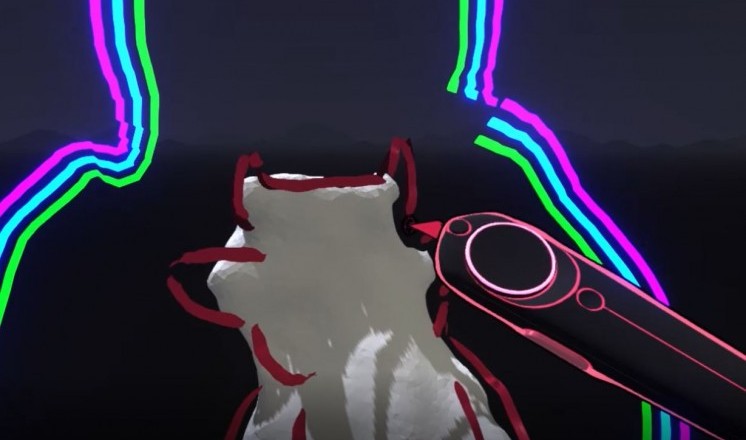 Screen capture from Tilt Brush