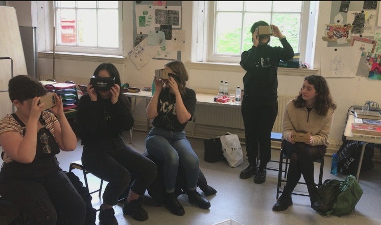 The Creative Collective using VR headsets