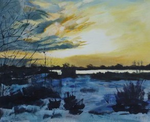 Whisby, Winter Sunset.